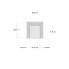 Fauteuil Chaise Longue Design Ethnique en Velours Gris ou Bleu - Fibre Viadurini