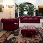 Fauteuil classique avec pieds en forme d'oignon en bois de hêtre fabriqué en Italie - Spassoso Viadurini