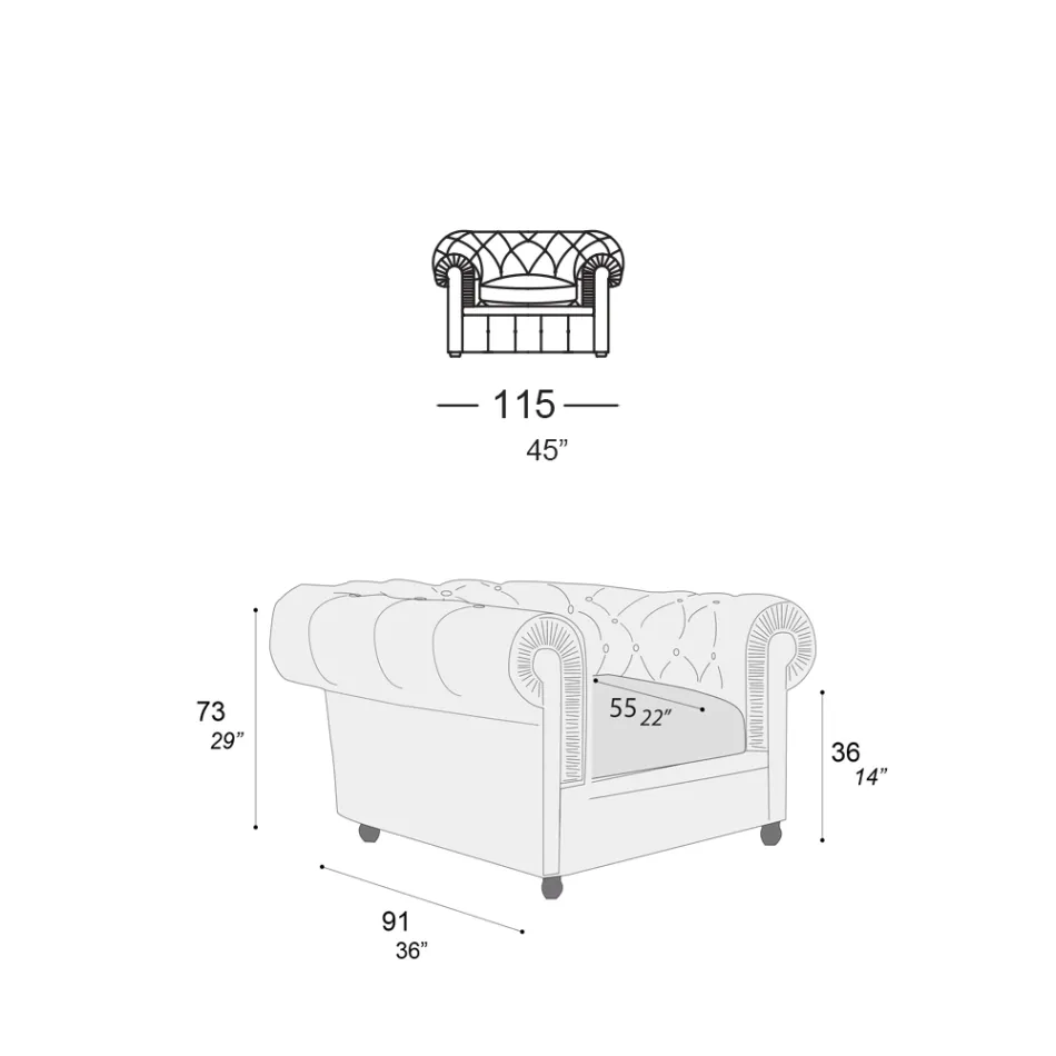 Fauteuil classique avec pieds en forme d'oignon en bois de hêtre fabriqué en Italie - Spassoso Viadurini