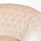 Fauteuil usiné matelassée en fausse fourrure Balma Viadurini