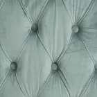 Fauteuil Classique en Bois Rembourré Effet Velours Homemotion - Nichy Viadurini