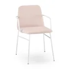 Fauteuil coloré de luxe en tissu avec base en métal fabriqué en Italie - Molde Viadurini