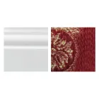 Fauteuil avec accoudoirs et structure en bois laqué blanc fabriqué en Italie - Chat Viadurini