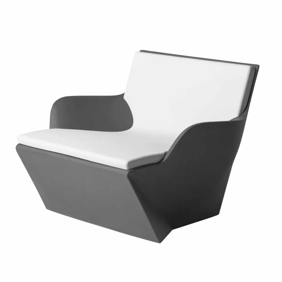 Fauteuil avec accoudoirs Slide Kami Design moderne fabriqué en Italie Viadurini