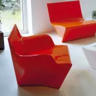 Fauteuil avec accoudoirs Slide Kami Design moderne fabriqué en Italie Viadurini