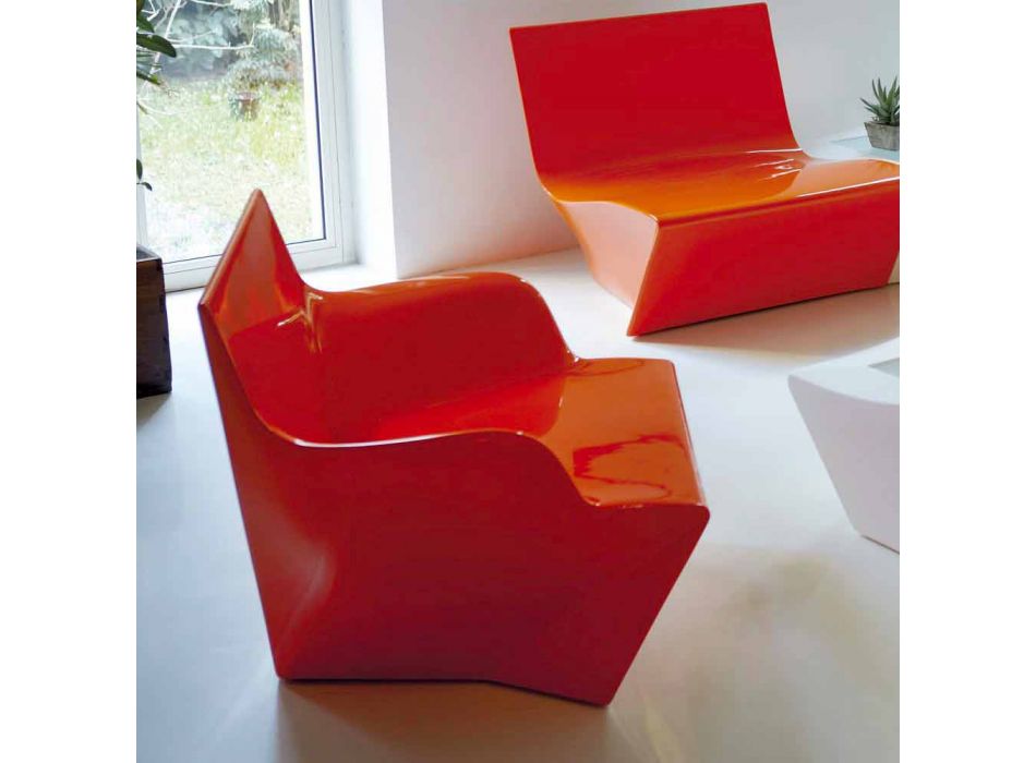 Fauteuil avec accoudoirs Slide Kami Design moderne fabriqué en Italie Viadurini