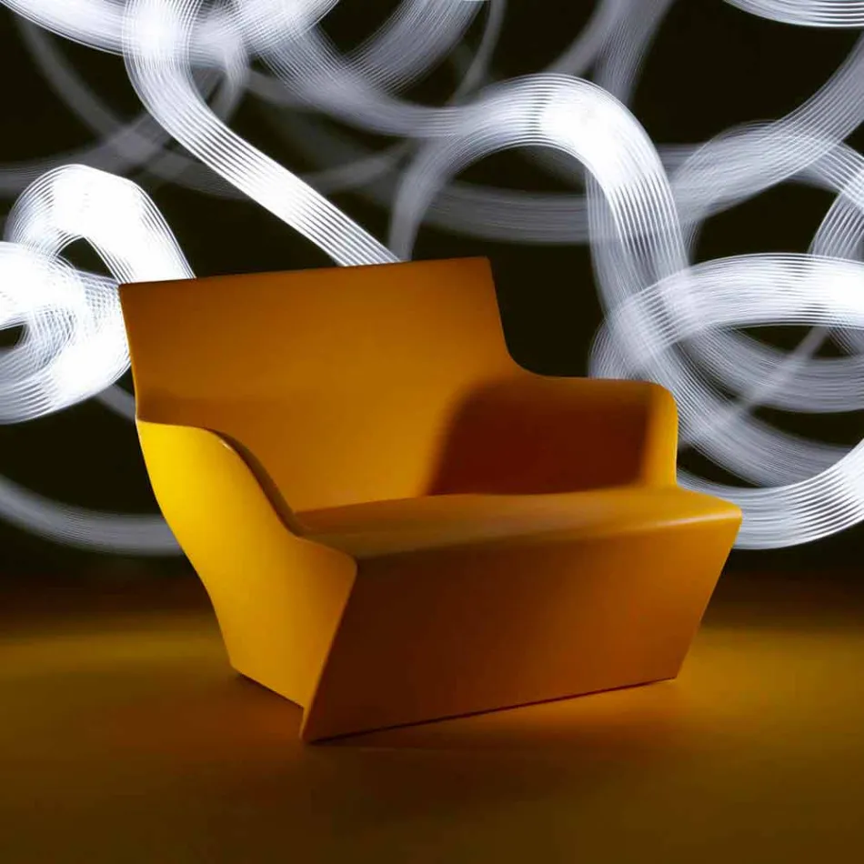 Fauteuil avec accoudoirs Slide Kami Design moderne fabriqué en Italie Viadurini