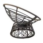 Fauteuil avec structure en aluminium recouvert de polyrotin et table basse - Puntina Viadurini