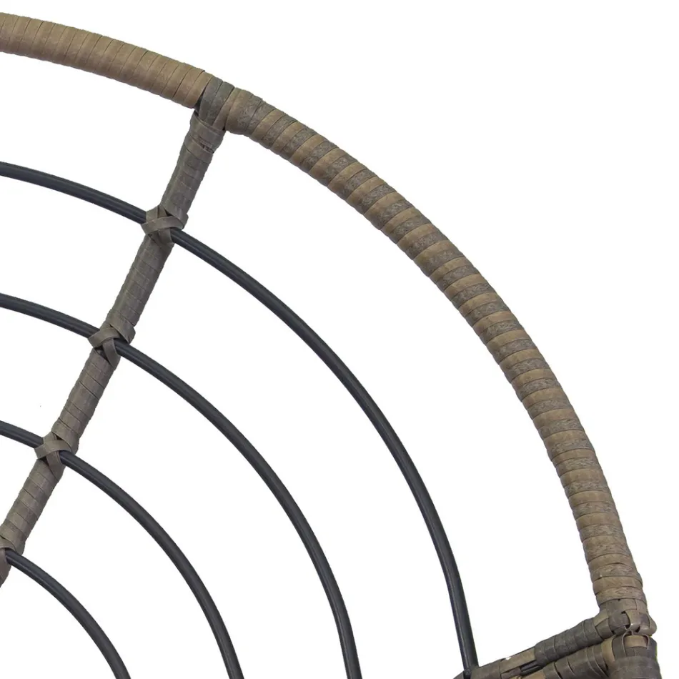 Fauteuil avec structure en aluminium recouvert de polyrotin et table basse - Puntina Viadurini