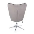 Fauteuil à Structure Réglable en Acier Chromé et Velours - Giulia Viadurini