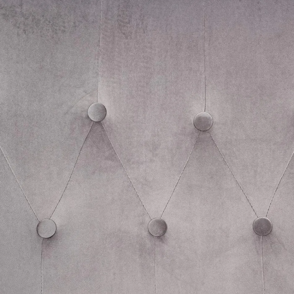 Fauteuil à Structure Réglable en Acier Chromé et Velours - Giulia Viadurini