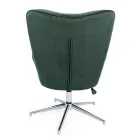 Fauteuil à Structure Réglable en Acier Chromé et Velours - Giulia Viadurini