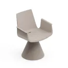 Fauteuil d'extérieur avec accoudoirs en polyéthylène - Piscine Viadurini