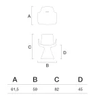 Fauteuil d'extérieur avec accoudoirs en polyéthylène - Piscine Viadurini