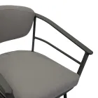Fauteuil d'extérieur avec structure en aluminium gris tourterelle - Righello Viadurini