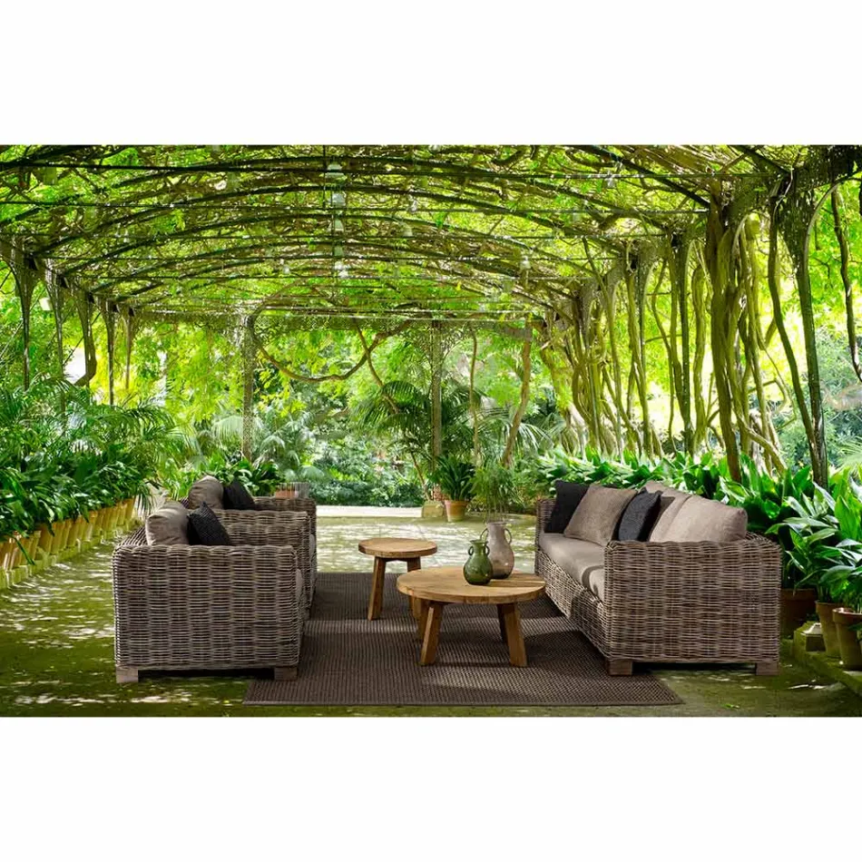 Fauteuil en rotin pour intérieur et extérieur par Homemotion - Ceara Design Viadurini