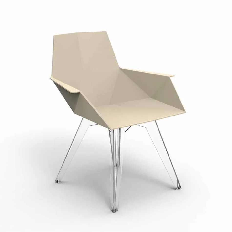 Fauteuil d'extérieur design Faz Vondom en polypropylène et polycarbonate Viadurini