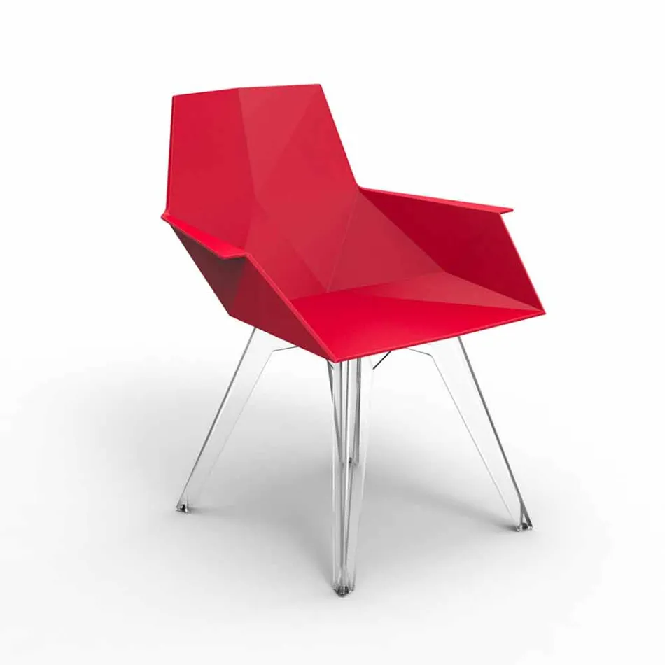 Fauteuil d'extérieur design Faz Vondom en polypropylène et polycarbonate Viadurini