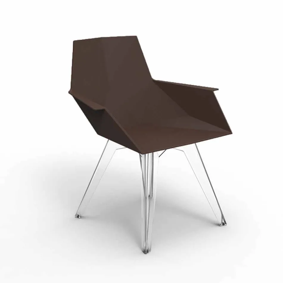 Fauteuil d'extérieur design Faz Vondom en polypropylène et polycarbonate Viadurini