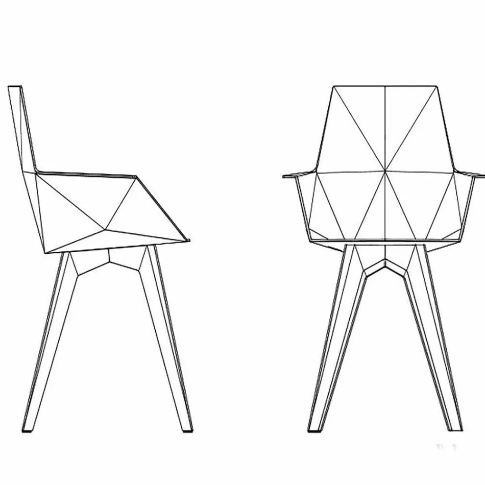 Fauteuil d'extérieur design Faz Vondom en polypropylène et polycarbonate Viadurini