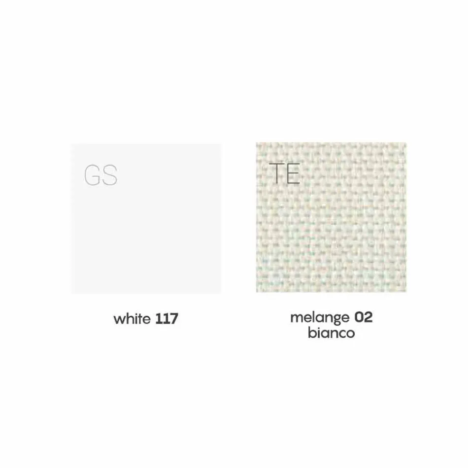 Fauteuil d'extérieur rembourré de design blanc et moderne - Samurai par Myyour Viadurini