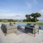 Fauteuil d'extérieur en acier et polypropylène Made in Italy - Astrid Viadurini