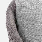 Fauteuil d'extérieur en tissage de corde et bois de teck, Homemotion - Callum Viadurini