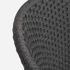 Fauteuil d'extérieur en bois et corde avec coussin, Homemotion, 2 pièces - Oskana Viadurini