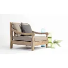Homemotion - Fauteuil d'extérieur Nusadua Classic Design en bois de teck Viadurini