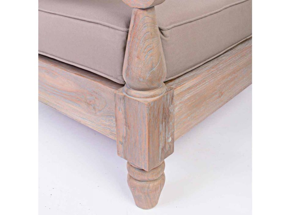 Homemotion - Fauteuil d'extérieur Nusadua Classic Design en bois de teck Viadurini
