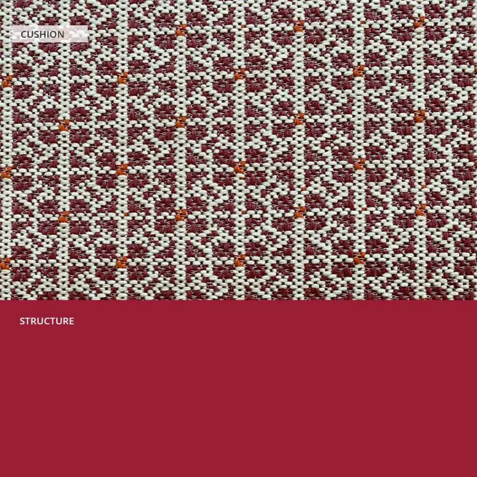 Fauteuil d'extérieur en métal avec coussin de luxe fabriqué en Italie - Karol Viadurini