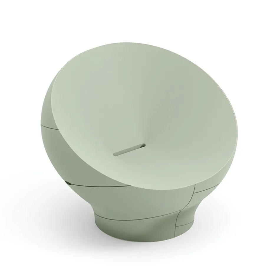 Fauteuil d'extérieur en polyéthylène disponible en plusieurs couleurs - Serviette Viadurini