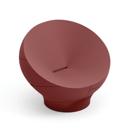 Fauteuil d'extérieur en polyéthylène disponible en plusieurs couleurs - Serviette Viadurini