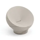 Fauteuil d'extérieur en polyéthylène disponible en plusieurs couleurs - Serviette Viadurini