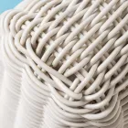 Fauteuil d'extérieur en polyrotin tressé - Charlie Viadurini