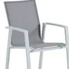 Fauteuil d'extérieur en aluminium et textilène - Map Viadurini