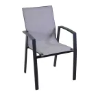 Fauteuil d'extérieur en aluminium et textilène - Map Viadurini