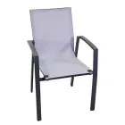 Fauteuil d'extérieur en aluminium et textilène - Map Viadurini