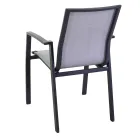 Fauteuil d'extérieur en aluminium et textilène - Map Viadurini