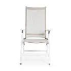 Fauteuil d'extérieur inclinable avec structure en aluminium, Homemotion - Ursula Viadurini