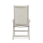 Fauteuil d'extérieur inclinable avec structure en aluminium, Homemotion - Ursula Viadurini