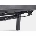 Fauteuil d'extérieur inclinable en tissu et aluminium, 2 pièces - Nathy Viadurini