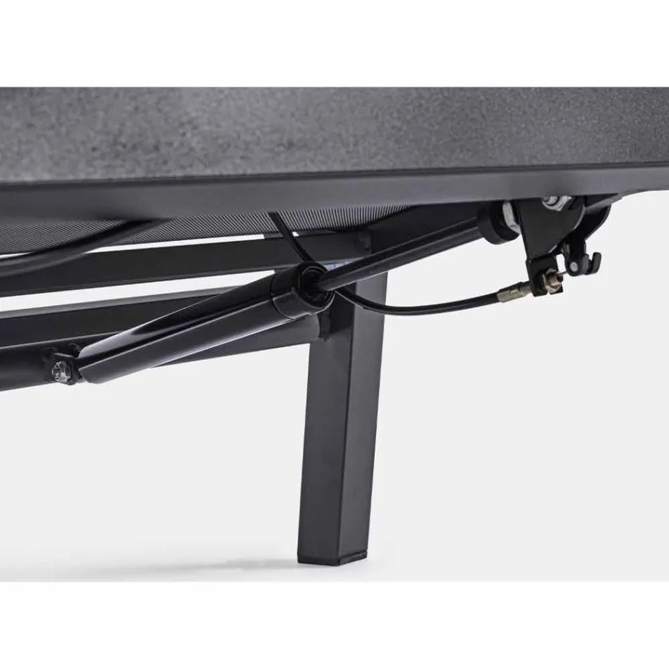 Fauteuil d'extérieur inclinable en tissu et aluminium, 2 pièces - Nathy Viadurini