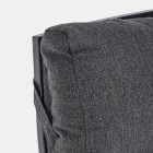 Fauteuil d'extérieur inclinable en tissu et aluminium, 2 pièces - Nathy Viadurini