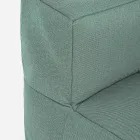 Fauteuil d'extérieur recouvert de tissu amovible, Homemotion - Lydia Viadurini