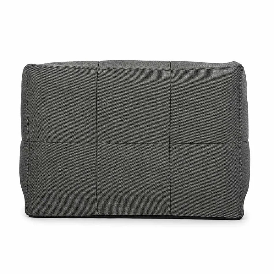 Fauteuil d'extérieur recouvert de tissu amovible, Homemotion - Lydia Viadurini