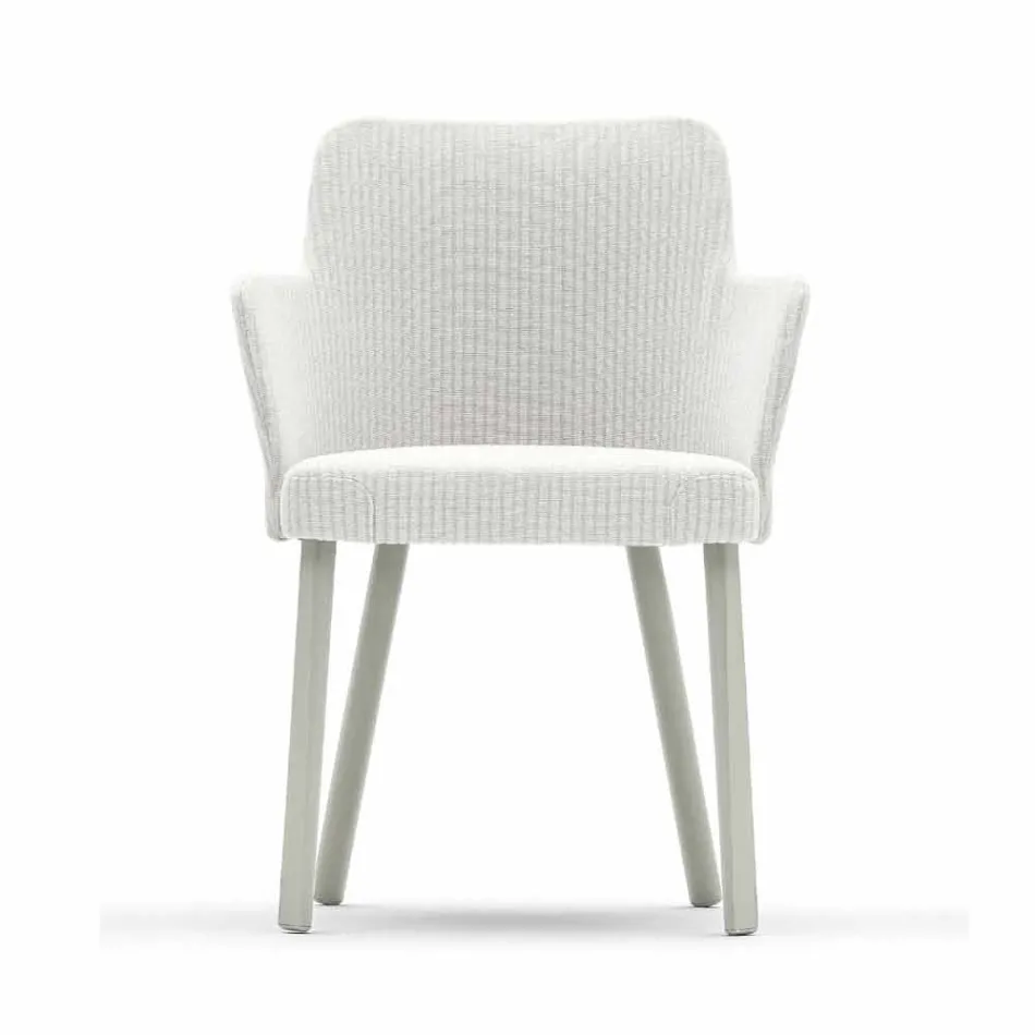 Fauteuil d'extérieur design Varaschin Emma en aluminium et tissu Viadurini