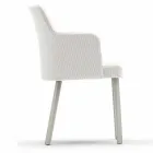 Fauteuil d'extérieur design Varaschin Emma en aluminium et tissu Viadurini