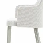 Fauteuil d'extérieur design Varaschin Emma en aluminium et tissu Viadurini