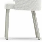 Fauteuil d'extérieur design Varaschin Emma en aluminium et tissu Viadurini